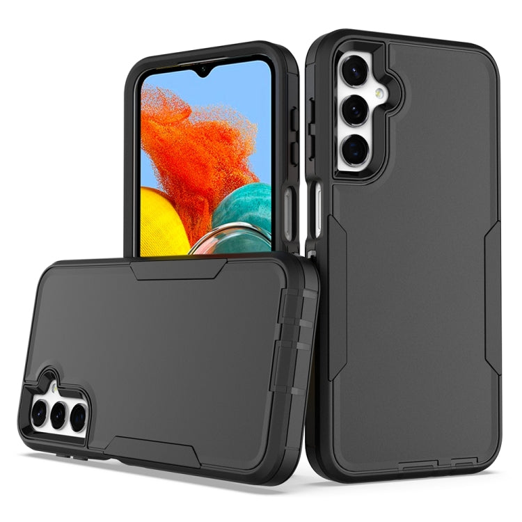 Black 2 in 1 Magnetic PC + TPU Phone Case for Samsung Galaxy A24 4G, showcasing its sleek design and durable materials.